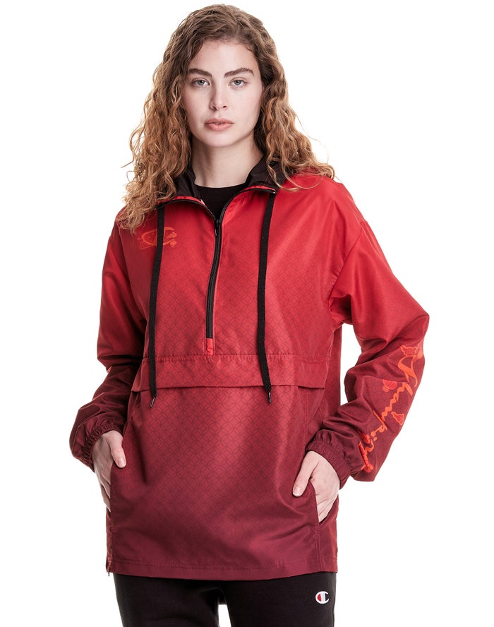 Champion Ultrafuse™ Anorak Crouching Tiger Jas Heren - Rood - Belgie 0187MWLQC